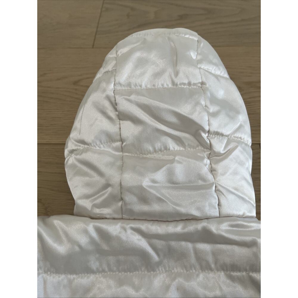 The North Face White Ivory Faux Fur Reversible Jacket 12-18 Months Warm Hood - Picture 7 of 10